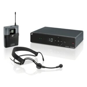 Sennheiser XSW 1‑ME3‑A Wireless Headset Microphone System | ME 3 Cardioid Headset | True Diversity Receiver | 10 Compatible Channels | Ideal for Fitness Instructors, Stage Performers & Presentations